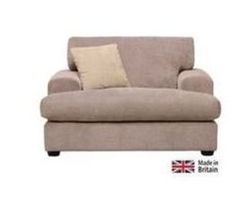 Lettie Fabric Snuggle Chair - Mink